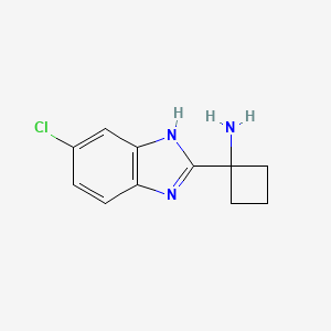 1-(5-chloro-1H-benzimidazol-2-yl)cyclobutylamine