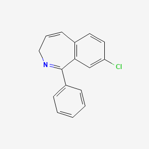 molecular formula C16H12ClN B8591373 8-chloro-1-phenyl-3H-2-benzazepine CAS No. 81078-22-0