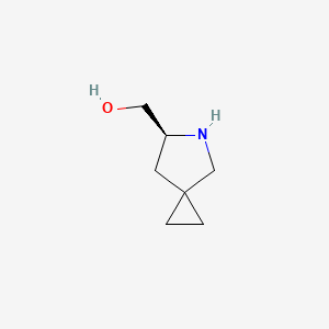 molecular formula C7H13NO B8591385 (S)-5-azaspiro[2.4]heptan-6-ylmethanol 