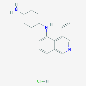 molecular formula C17H22ClN3 B8591390 N-(4-vinyl-5-isoquinolyl)-1,4-cyclohexanediamine hydrochloride CAS No. 651308-03-1