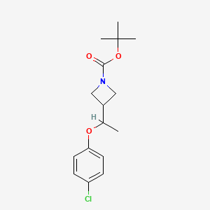 Tert-butyl 3-(1-(4-chlorophenoxy)ethyl)-azetidine-1-carboxylate