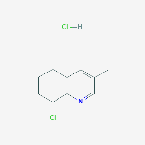 molecular formula C10H13Cl2N B8591464 8-Chloro-3-methyl-5,6,7,8-tetrahydroquinoline hydrochloride CAS No. 60169-88-2
