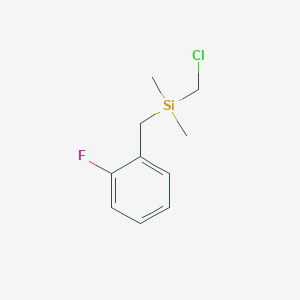 (Chloromethyl)[(2-fluorophenyl)methyl]dimethylsilane