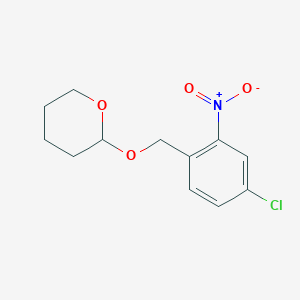 molecular formula C12H14ClNO4 B8591546 4-Chloro-2-nitro-1-[[(tetrahydro-2H-pyran-2-yl)oxy]methyl]benzene 