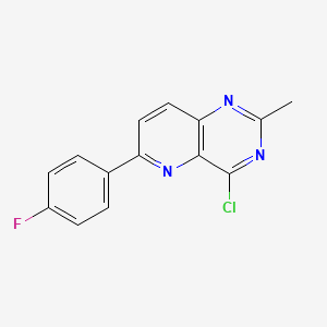 molecular formula C14H9ClFN3 B8591548 4-Chloro-6-(4-fluorophenyl)-2-methylpyrido[3,2-d]pyrimidine CAS No. 917758-87-3
