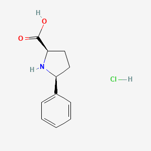 (2R,5S)-5-phenylpyrrolidine-2-carboxylic acid HCl