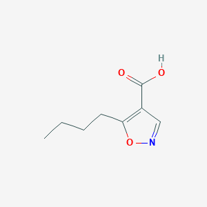 molecular formula C8H11NO3 B8591621 5-Butylisoxazole-4-carboxylic acid 