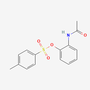 molecular formula C15H15NO4S B8591629 N-Acetyl-O-p-toluenesulfonyl-2-aminophenol 
