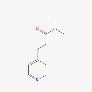 molecular formula C11H15NO B8591657 4-Methyl-1-pyridin-4-yl-pentan-3-one 