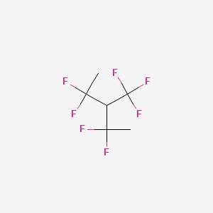 molecular formula C6H7F7 B8591669 2,2,4,4-Tetrafluoro-3-(trifluoromethyl)pentane CAS No. 138524-13-7