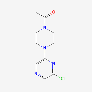 B8591676 1-[4-(6-Chloropyrazin-2-yl)piperazin-1-yl]ethan-1-one CAS No. 61655-59-2