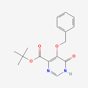 molecular formula C16H18N2O4 B8591692 Tert-butyl 5-(benzyloxy)-6-oxo-1,6-dihydropyrimidine-4-carboxylate 