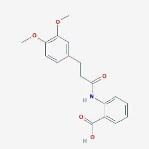 2-[3-(3,4-Dimethoxyphenyl)propanamido]benzoic acid