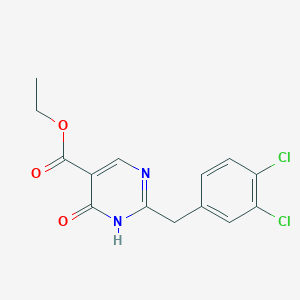 Ethyl 4-hydroxy-2-(3',4'-dichlorobenzyl)pyrimidine-5-carboxylate