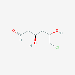 molecular formula C6H11ClO3 B8591768 (3R,5S)-6-Chloro-3,5-dihydroxyhexanal CAS No. 163928-25-4