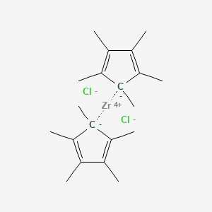 molecular formula C20H30Cl2Zr B8591883 Bis(pentamethylcyclopentadienyl)zirconium(IV) dichloride 