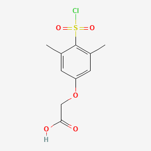2-(4-(Chlorosulfonyl)-3,5-dimethylphenoxy)acetic acid