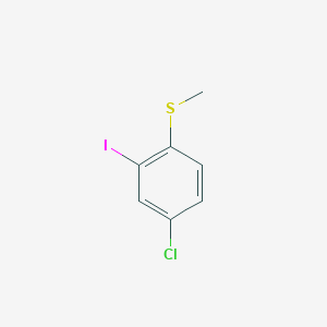 molecular formula C7H6ClIS B8591927 (4-Chloro-2-iodophenyl)(methyl)sulfane 