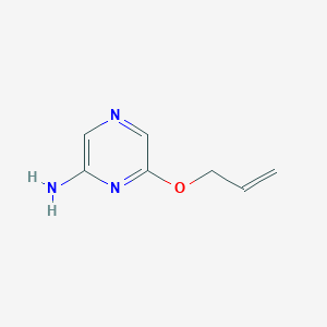 molecular formula C7H9N3O B8591959 6-(Allyloxy)-2-pyrazinamine 