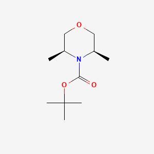 molecular formula C11H21NO3 B8591977 Cis-4-tert-butoxycarbonyl-3,5-dimethylmorpholine 