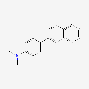 molecular formula C18H17N B8592073 N,N-Dimethyl-4-(2-naphthyl)aniline 
