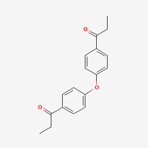 molecular formula C18H18O3 B8592112 1-Propanone, 1,1'-(oxydi-4,1-phenylene)bis- CAS No. 20176-55-0