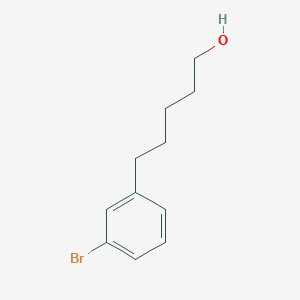 molecular formula C11H15BrO B8592115 5-(3-Bromophenyl)pentan-1-ol 