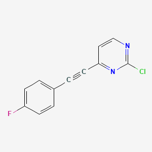 2-Chloro-4-(4-fluoro-phenylethynyl)-pyrimidine