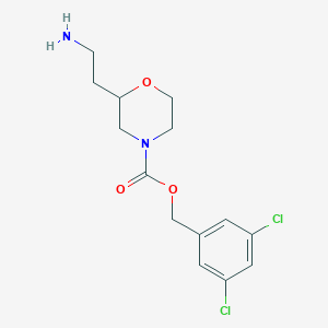 3,5-Dichlorobenzyl 2-(2-aminoethyl)morpholine-4-carboxylate