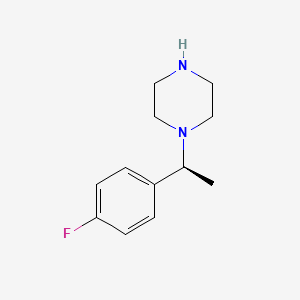 molecular formula C12H17FN2 B8592172 (S)-1-(1-(4-fluorophenyl)ethyl)piperazine 