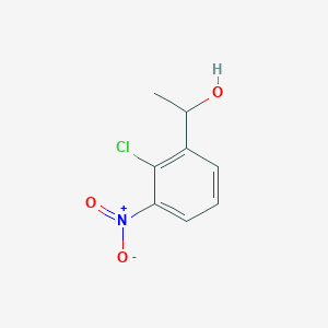 molecular formula C8H8ClNO3 B8592187 2-Chloro-alpha-methyl-3-nitrobenzenemethanol 