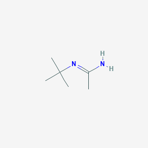 molecular formula C6H14N2 B8592206 N-tert-butylacetamidine CAS No. 42717-42-0