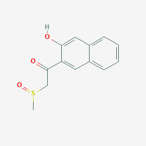 1-(3-Hydroxynaphthalen-2-yl)-2-(methanesulfinyl)ethan-1-one