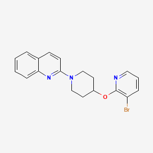 2-[4-(3-bromopyridin-2-yl)oxypiperidin-1-yl]quinoline