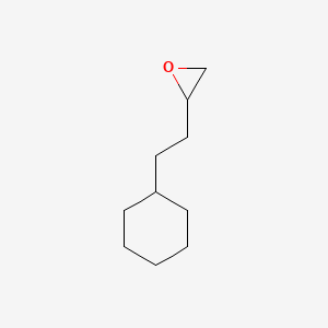 molecular formula C10H18O B8592252 2-(2-Cyclohexylethyl)oxirane 