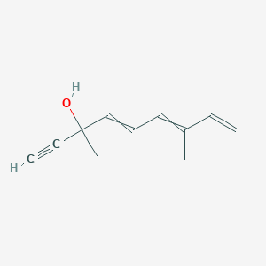 molecular formula C11H14O B8592258 3,7-Dimethylnona-4,6,8-trien-1-yn-3-ol CAS No. 54315-52-5