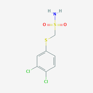 molecular formula C7H7Cl2NO2S2 B8592261 Methanesulfonamide, 1-[(3,4-dichlorophenyl)thio]- CAS No. 55116-59-1