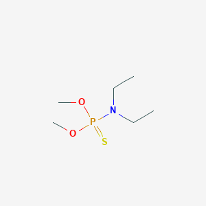 molecular formula C6H16NO2PS B8592295 O,O-Dimethyl N,N-Diethylphosphoramidothioate 