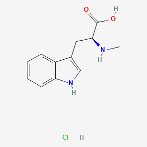 molecular formula C12H15ClN2O2 B8592313 H-N-Me-Trp-OH.HCl 