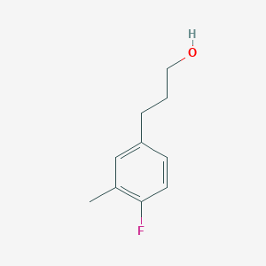 molecular formula C10H13FO B8592356 3-(4-Fluoro-3-methylphenyl)-1-propanol 