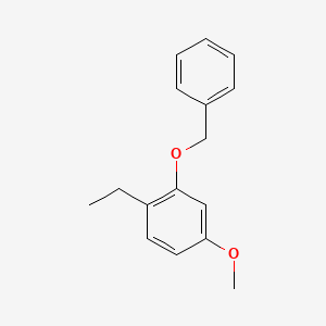 molecular formula C16H18O2 B8592363 2-(Benzyloxy)-1-ethyl-4-methoxybenzene CAS No. 511277-65-9