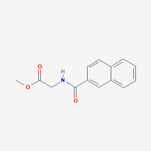 molecular formula C14H13NO3 B8592376 Methyl 2-[(naphthalen-2-yl)formamido]acetate 