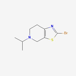 molecular formula C9H13BrN2S B8592389 2-Bromo-5-isopropyl-4,5,6,7-tetrahydrothiazolo[5,4-c]-pyridine 