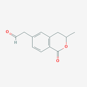 (3-methyl-1-oxo-3,4-dihydro-1H-isochromen-6-yl)acetaldehyde