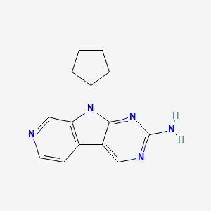 molecular formula C14H15N5 B8592402 9-Cyclopentyl-9H-pyrido[4',3':4,5]pyrrolo[2,3-d]pyrimidin-2-amine 