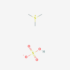 molecular formula C3H10O4S2 B8592524 Sulfonium, trimethyl-, sulfate (1:1) CAS No. 121679-49-0