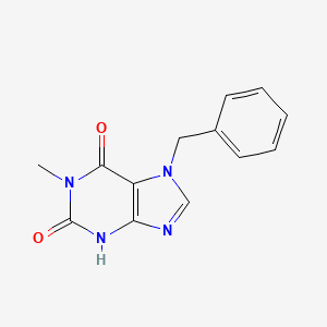 molecular formula C13H12N4O2 B8592565 7-benzyl-1-methyl-3H-purine-2,6-dione 