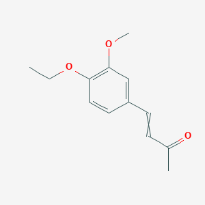molecular formula C13H16O3 B8592595 4-(3-Methoxy-4-ethoxyphenyl)-3-buten-2-one CAS No. 855232-57-4