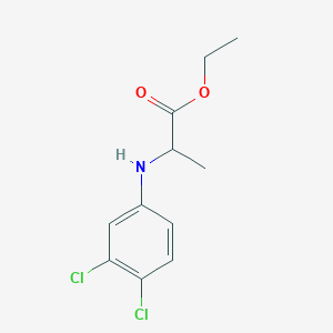 molecular formula C11H13Cl2NO2 B8592627 2-(3,4-Dichloro-phenylamino)-propionic Acid ethyl ester 