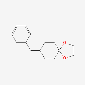 molecular formula C15H20O2 B8592634 8-Benzyl-1,4-dioxaspiro[4.5]decane 